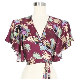 Trashy Diva Size 8 Bordeaux Ferns 30als Wrap